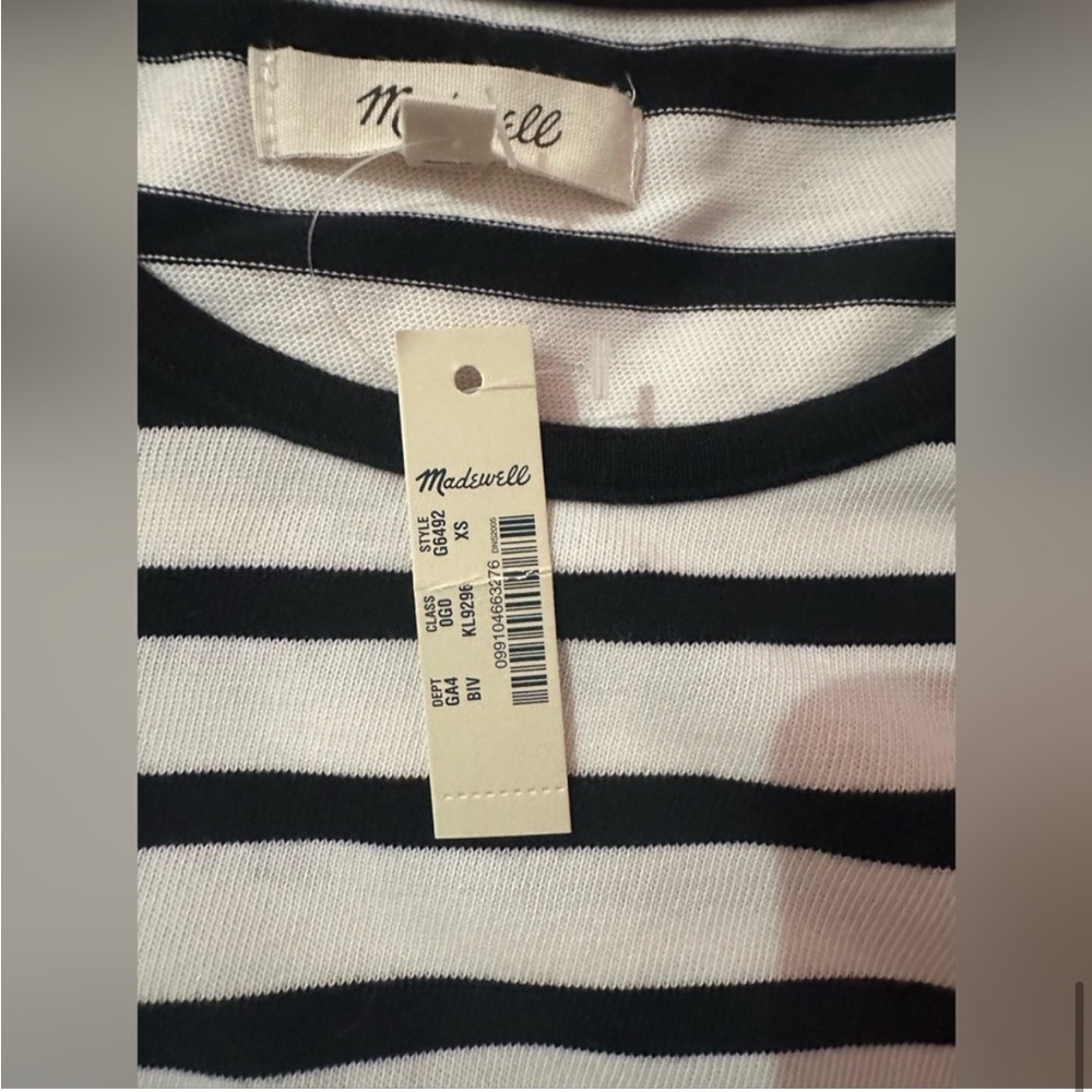 NWT MADEWELL STRIPED RINGER DRESS - Picture 14 of 14